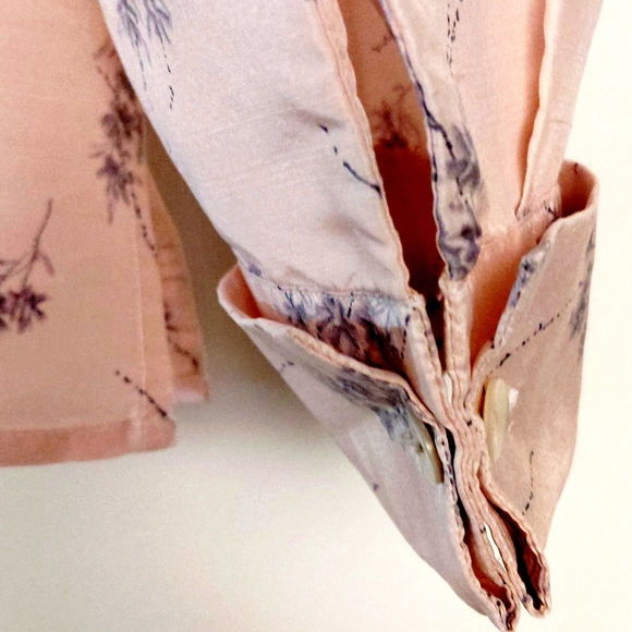 Hillard And Hanson Soft Pink 100% Silk Blouse Size Large - Picture 5 of 5